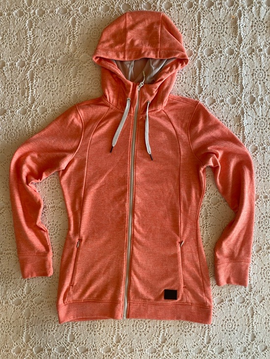 O'Neill Jackets & Blazers - O’NEIL ZIP UP HOODIE WOMEN'S SIZE SMALL Y2K SURFER SKATER  LT ORANGE